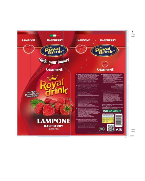 ROYAL DRINK Purée de framboises 750 ml