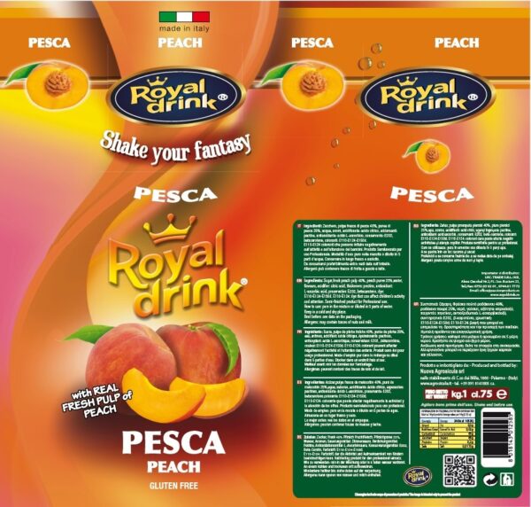 ROYAL DRINK  Purée de pêche 750 ml